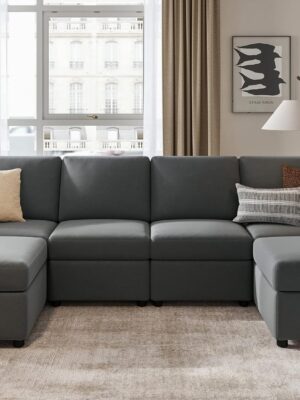 Modular Sectional Sofa Convertible U Shaped Sofa Couch Wholesale made in Vietnam Factories and Manufacturers