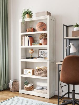 5-Shelf Bookcase Bookshelves Floor Standing Display Storage Shelves  Wholesale made in Vietnam Factories and Manufacturers